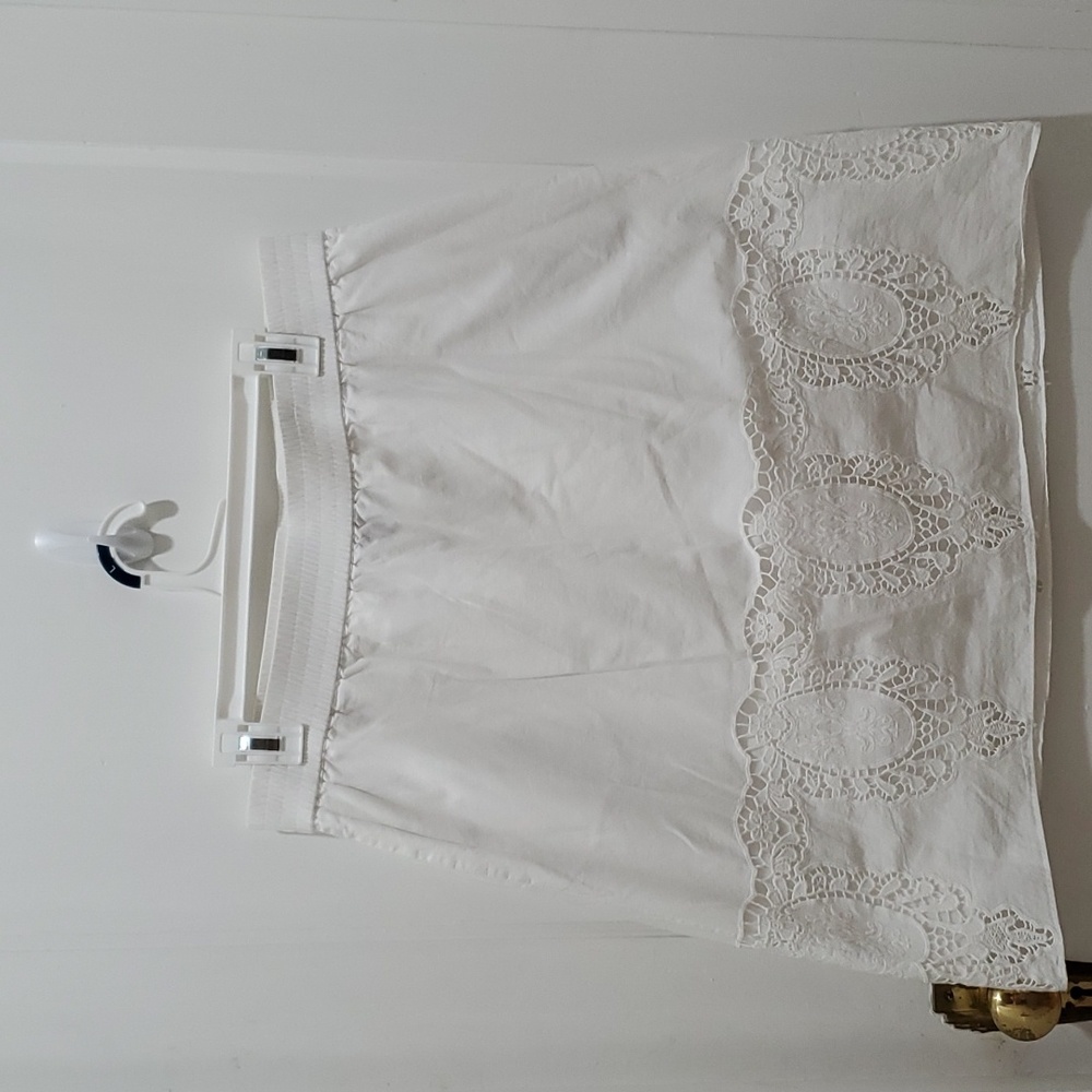 Talbots eyelet skirt.